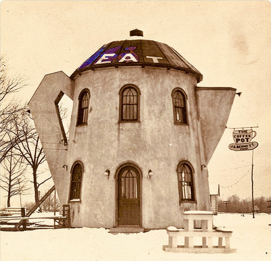 The Legendary Coffee Pot Building - Where Highways Met the Perfect Pour